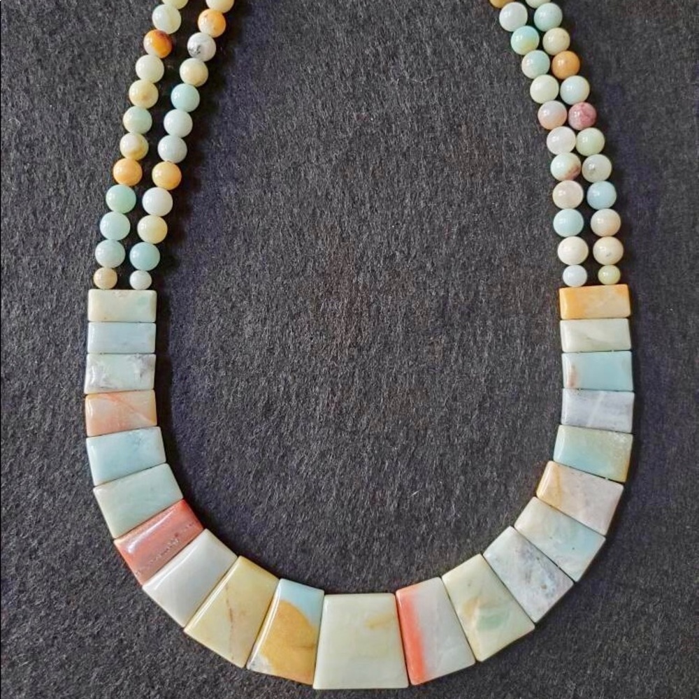 Vintage Natural Stone Necklace